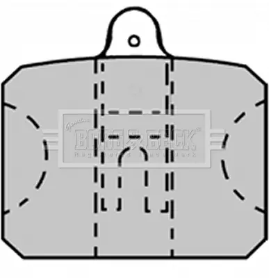 Комплект спирачно феродо, дискови спирачки BORG & BECK