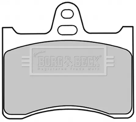 комплект спирачно феродо, дискови спирачки BORG & BECK         