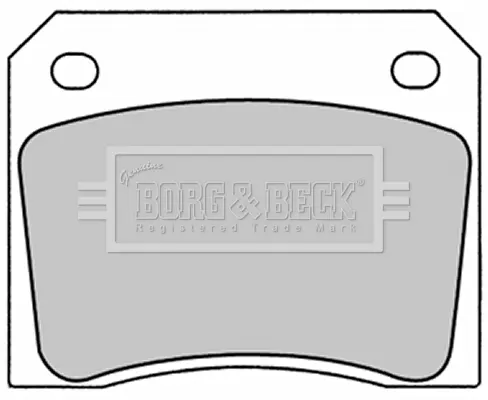 комплект спирачно феродо, дискови спирачки BORG & BECK         