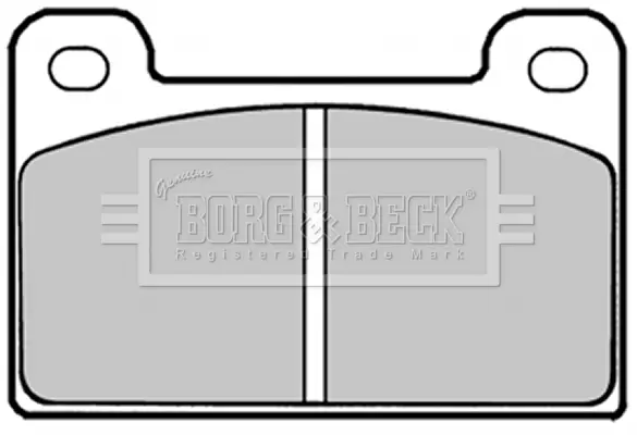 комплект спирачно феродо, дискови спирачки BORG & BECK         