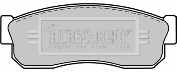 Комплект спирачно феродо, дискови спирачки BORG & BECK