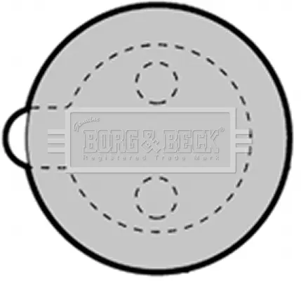 комплект феродо за накладки, дискова ръчна спирачка BORG & BECK         