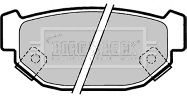 Комплект спирачно феродо, дискови спирачки BORG & BECK
