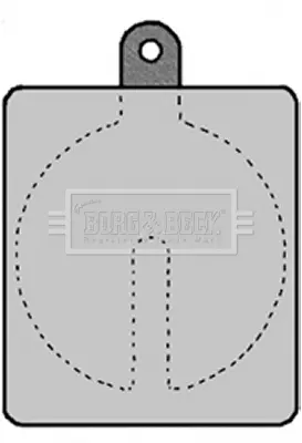 комплект спирачно феродо, дискови спирачки BORG & BECK         