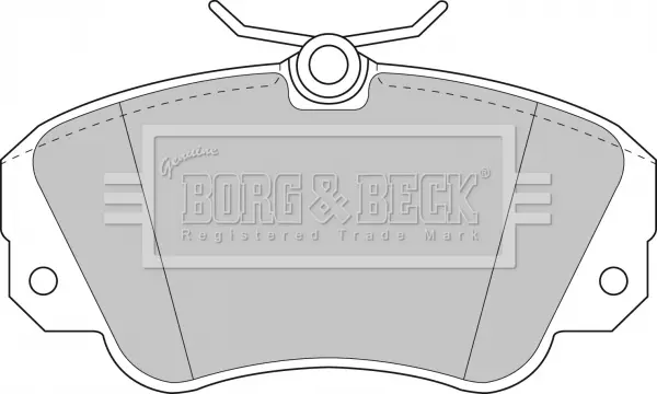 комплект спирачно феродо, дискови спирачки BORG & BECK         