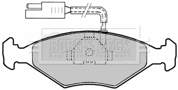 Комплект спирачно феродо, дискови спирачки BORG & BECK