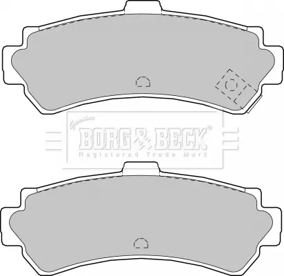 комплект спирачно феродо, дискови спирачки BORG & BECK         