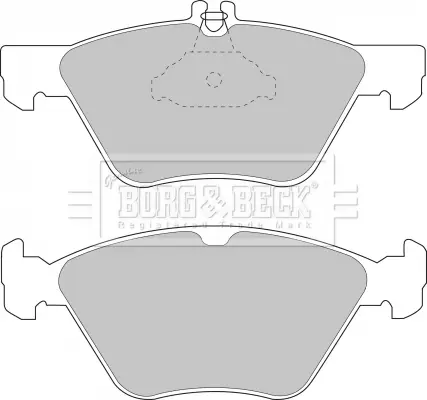 комплект спирачно феродо, дискови спирачки BORG & BECK         