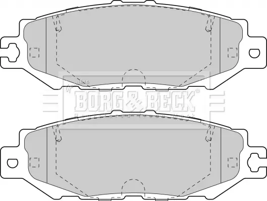 Комплект спирачно феродо, дискови спирачки BORG & BECK