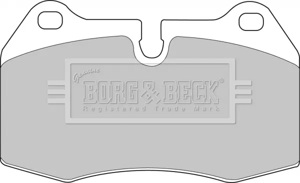 Комплект спирачно феродо, дискови спирачки BORG & BECK