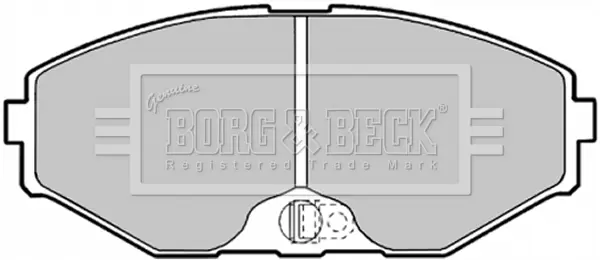 Комплект спирачно феродо, дискови спирачки BORG & BECK