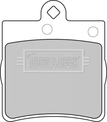 комплект спирачно феродо, дискови спирачки BORG & BECK         