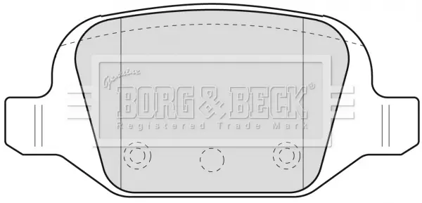 Комплект спирачно феродо, дискови спирачки BORG & BECK