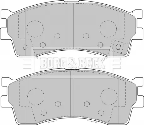 Комплект спирачно феродо, дискови спирачки BORG & BECK