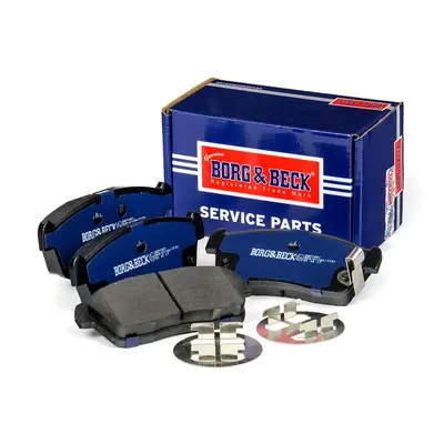 комплект спирачно феродо, дискови спирачки BORG & BECK         
