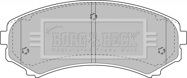 Комплект спирачно феродо, дискови спирачки BORG & BECK