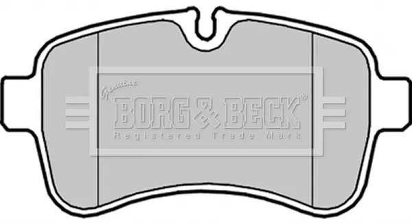 комплект спирачно феродо, дискови спирачки BORG & BECK         