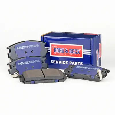 комплект спирачно феродо, дискови спирачки BORG & BECK         
