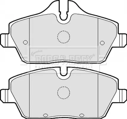 комплект спирачно феродо, дискови спирачки BORG & BECK         