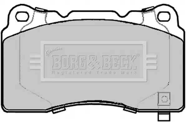 Комплект спирачно феродо, дискови спирачки BORG & BECK