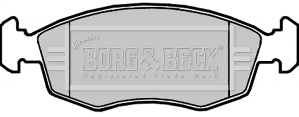 комплект спирачно феродо, дискови спирачки BORG & BECK         