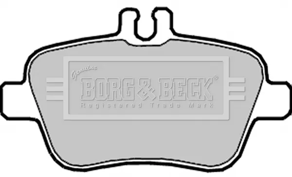 комплект спирачно феродо, дискови спирачки BORG & BECK         