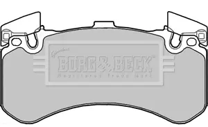 комплект спирачно феродо, дискови спирачки BORG & BECK         
