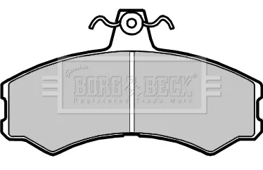 комплект спирачно феродо, дискови спирачки BORG & BECK         