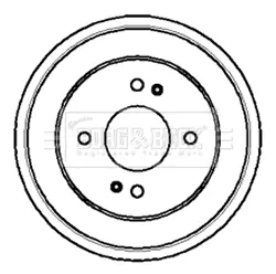 спирачен барабан BORG & BECK         