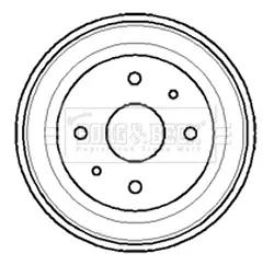 спирачен барабан BORG & BECK         