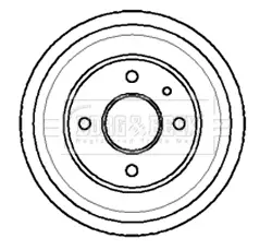 спирачен барабан BORG & BECK         