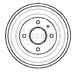 спирачен барабан BORG & BECK         