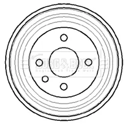 спирачен барабан BORG & BECK         