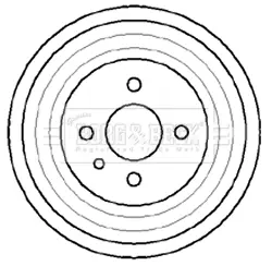 спирачен барабан BORG & BECK         