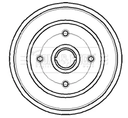 спирачен барабан BORG & BECK         