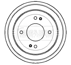спирачен барабан BORG & BECK         