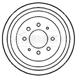 спирачен барабан BORG & BECK         