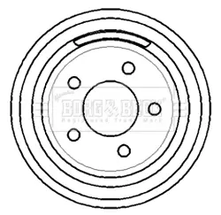 спирачен барабан BORG & BECK         