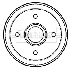 спирачен барабан BORG & BECK         