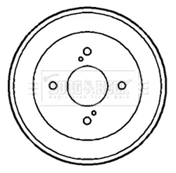 спирачен барабан BORG & BECK         