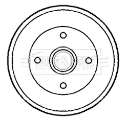 спирачен барабан BORG & BECK         