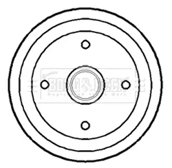 спирачен барабан BORG & BECK         