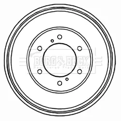 спирачен барабан BORG & BECK         