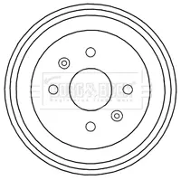 спирачен барабан BORG & BECK         