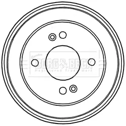 спирачен барабан BORG & BECK         