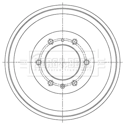 спирачен барабан BORG & BECK         