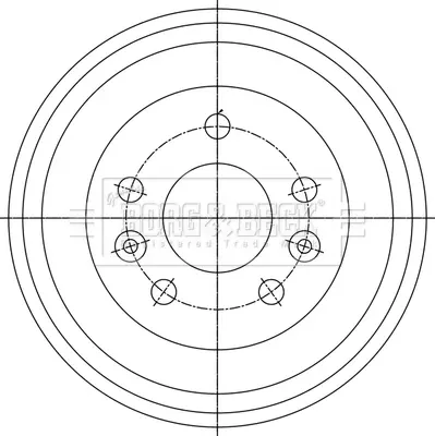 спирачен барабан BORG & BECK         