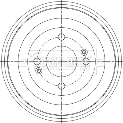 спирачен барабан BORG & BECK         