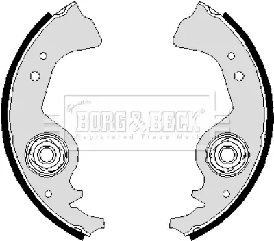 комплект спирачна челюст BORG & BECK         