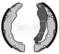 комплект спирачна челюст BORG & BECK         